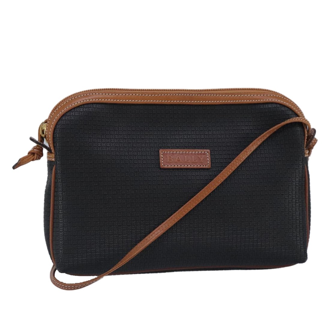 Black Bally Shoulder Bag Vintage Style for Women: Black Bally Shoulder Bag Vintage Style for Women This vintage Bally shoulder bag features a classic black exterior with a structured silhouette. Designed for women, the bag displays signs of gentle us