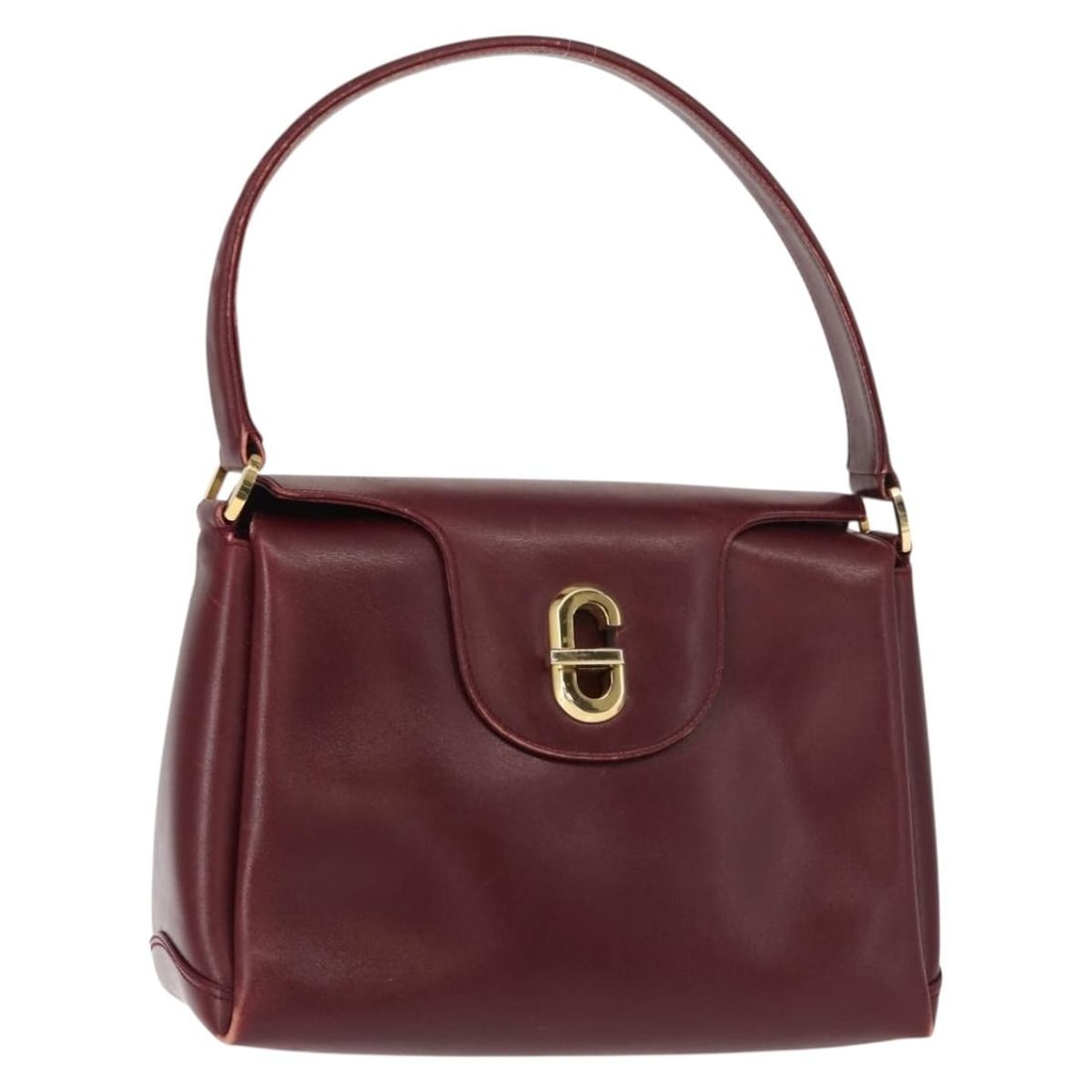 Red Vintage Gucci Leather Handbag with Signs of Wear (1 of 1)