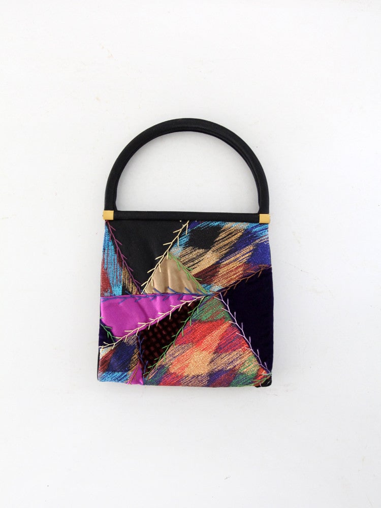 Vintage Judith Leiber Patchwork Clutch with Gold Hardware (1 of 6)