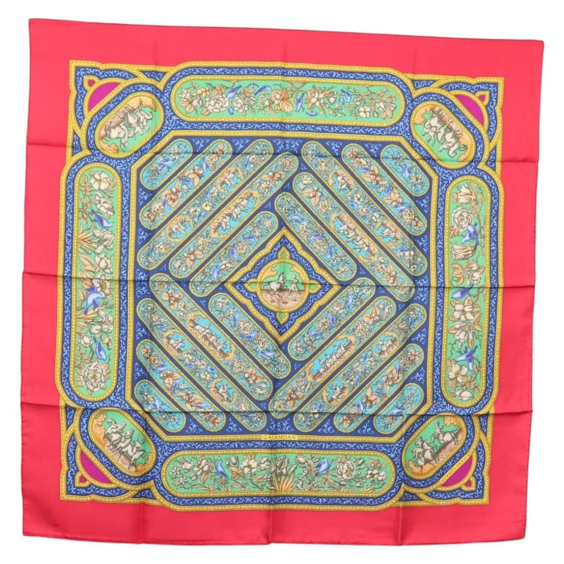 Red 90cm Silk Scarf from Hermes Collection (1 of 1)