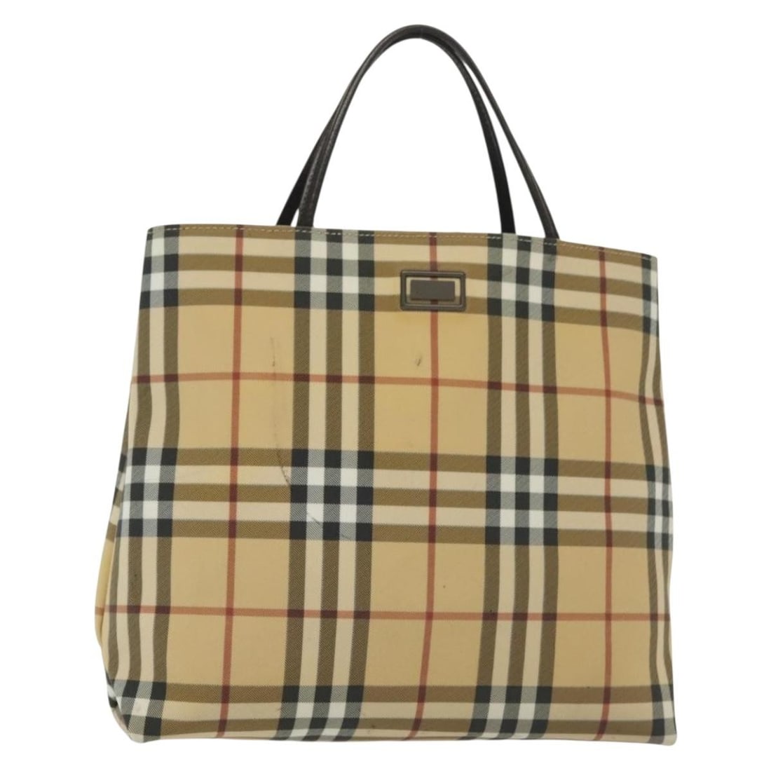 Beige Tote Bag with Nova Check Pattern by Burberry (1 of 1)