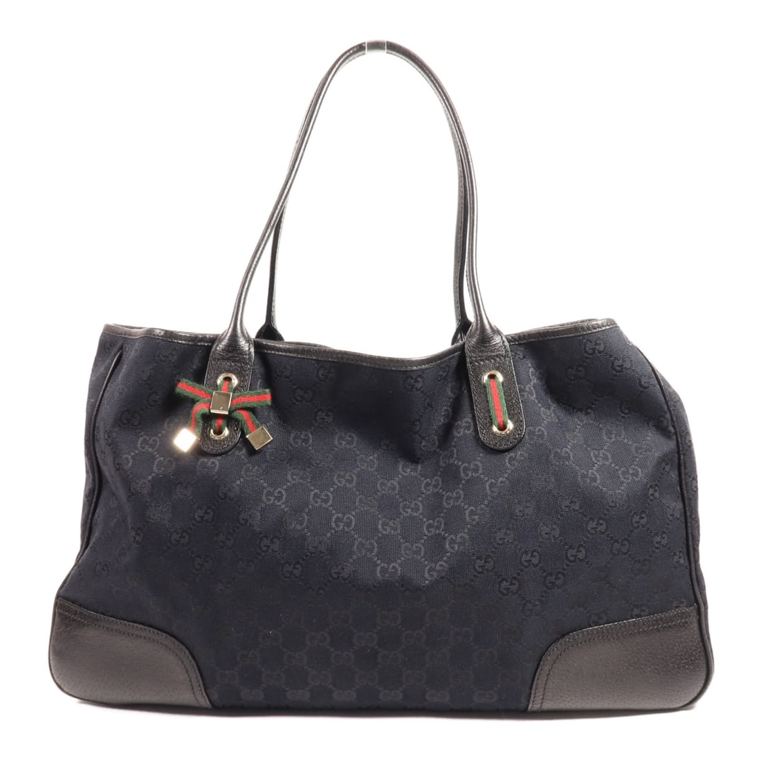 GUCCI GG SHW Black Canvas Tote Shoulder Bag 161719 (1 of 13)