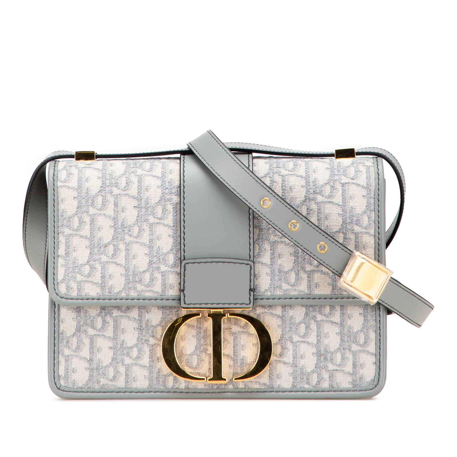Dior Medium Oblique Canvas 30 Montaigne Crossbody Bag Gray (1 of 10)
