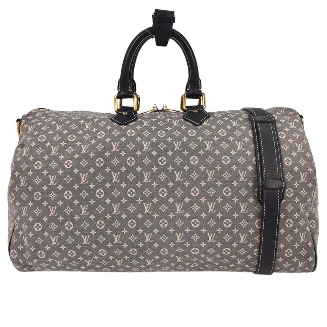 Louis Vuitton Monogram Idylle Speedy Voyage 45 Duffle Bag M56706 Gray Canvas Leather: Louis Vuitton Monogram Idylle Speedy Voyage 45 Duffle Bag M56706 Gray Canvas Leather The Louis Vuitton Monogram Idylle Speedy Voyage 45 Duffle Bag M56706 is a stylish and functional accessory, perfect