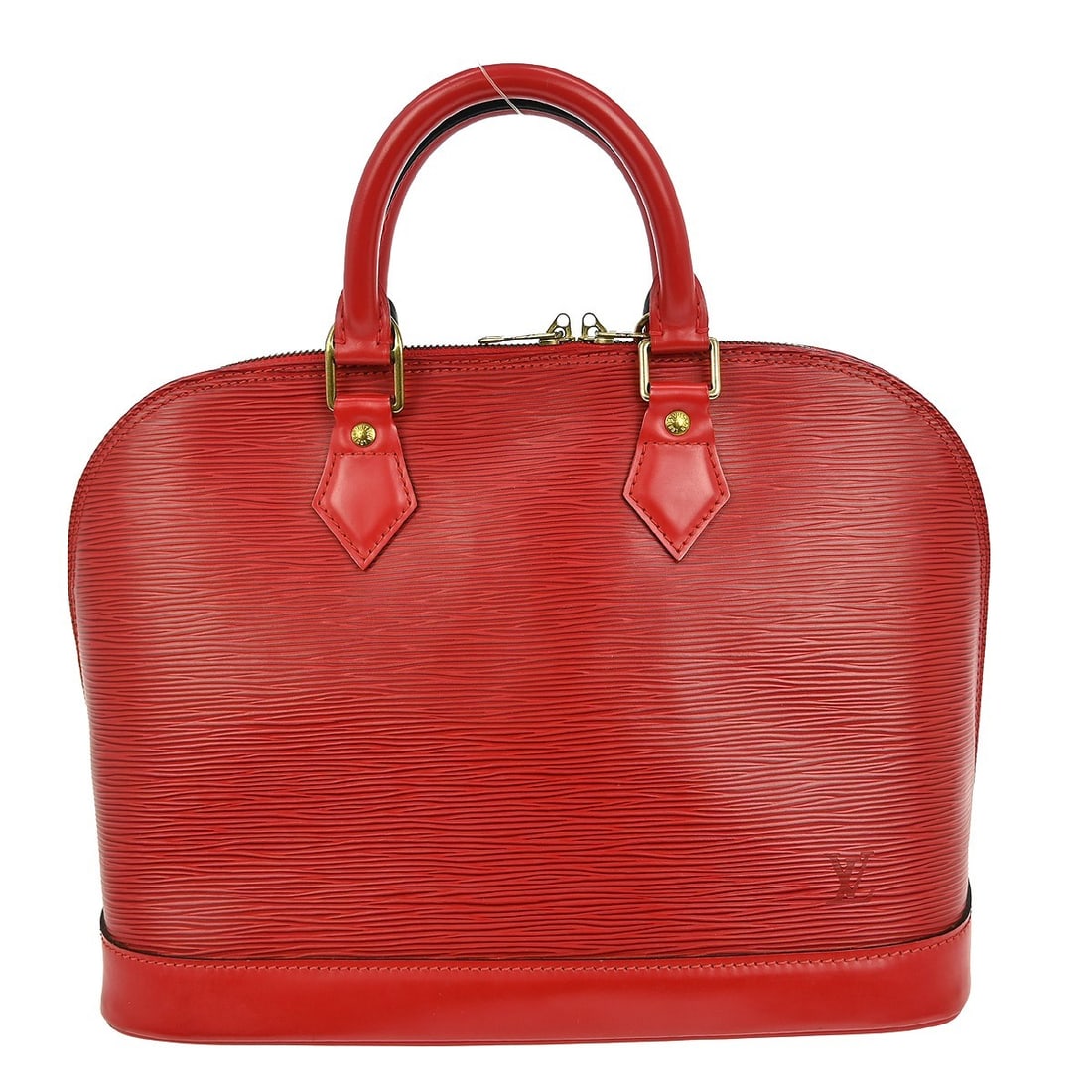 Red Alma Top Handle Bag by Louis Vuitton (1 of 1)