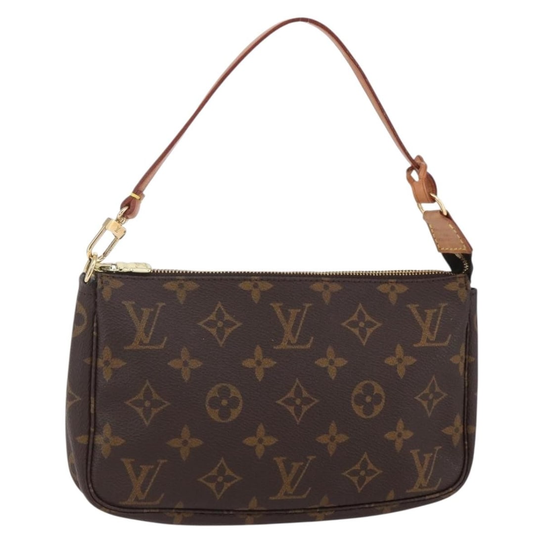 LOUIS VUITTON Monogram Pochette Accessoires Pouch M51980 Authenticated: LOUIS VUITTON Monogram Pochette Accessoires Pouch M51980 Authenticated This LOUIS VUITTON Monogram Pochette Accessoires Pouch is a stylish and functional accessory crafted from durable Monogram Canvas