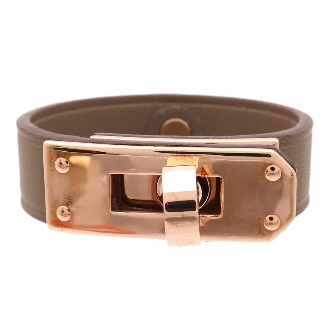 Etoupe Calfskin Kelly Gloves Clip Charm by Hermes with Gold Hardware (1 of 11)