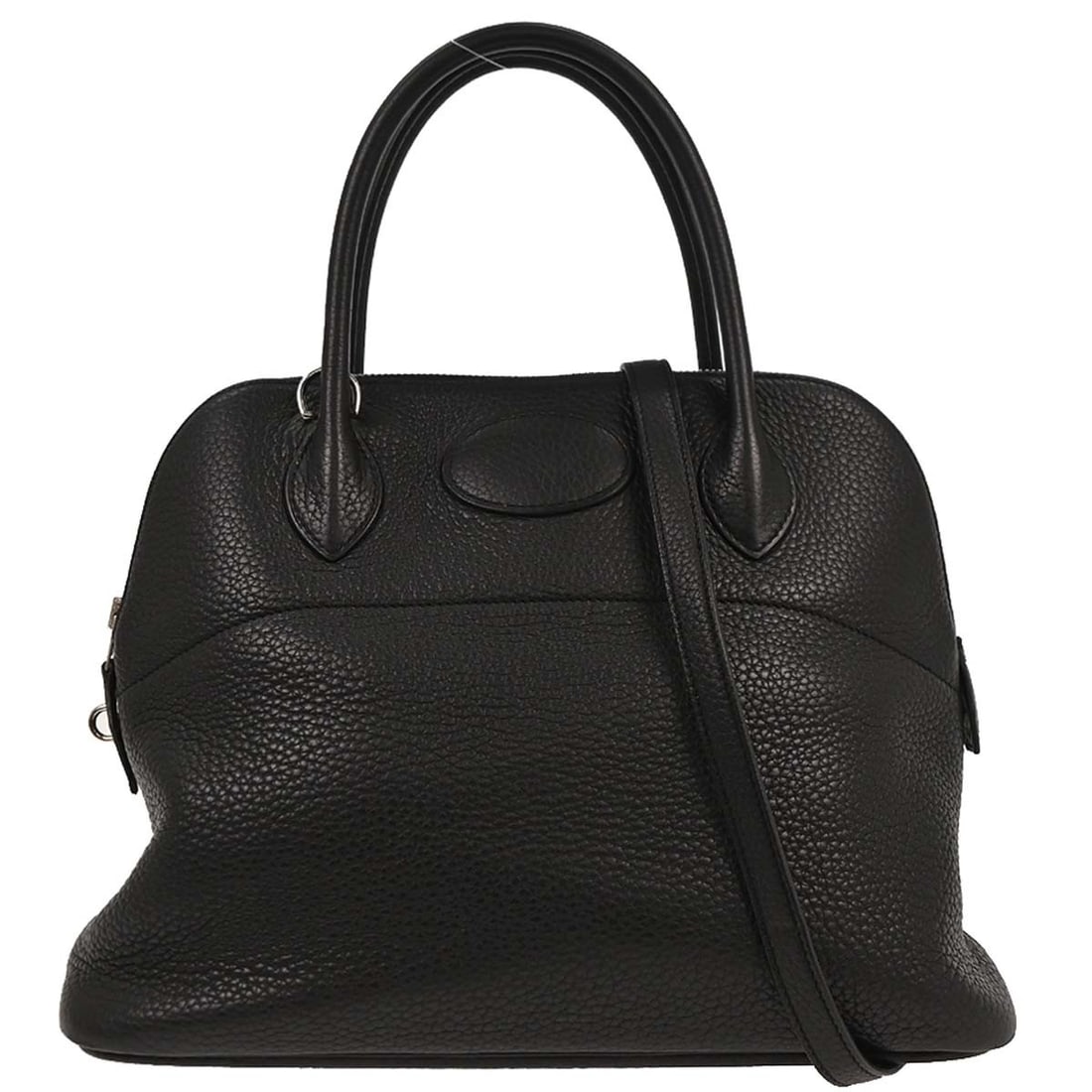 Hermes Black Taurillon Clemence Bolide 31 2way Handbag Silver Hardware (1 of 10)