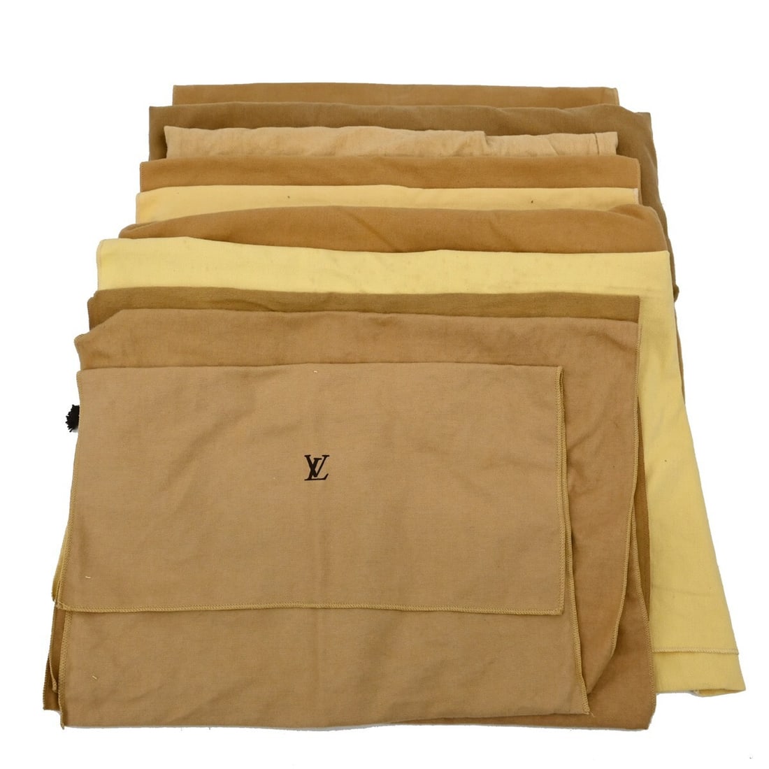 Louis Vuitton Authentic 10 Piece Dust Bag Set 100% Cotton Brown (1 of 7)