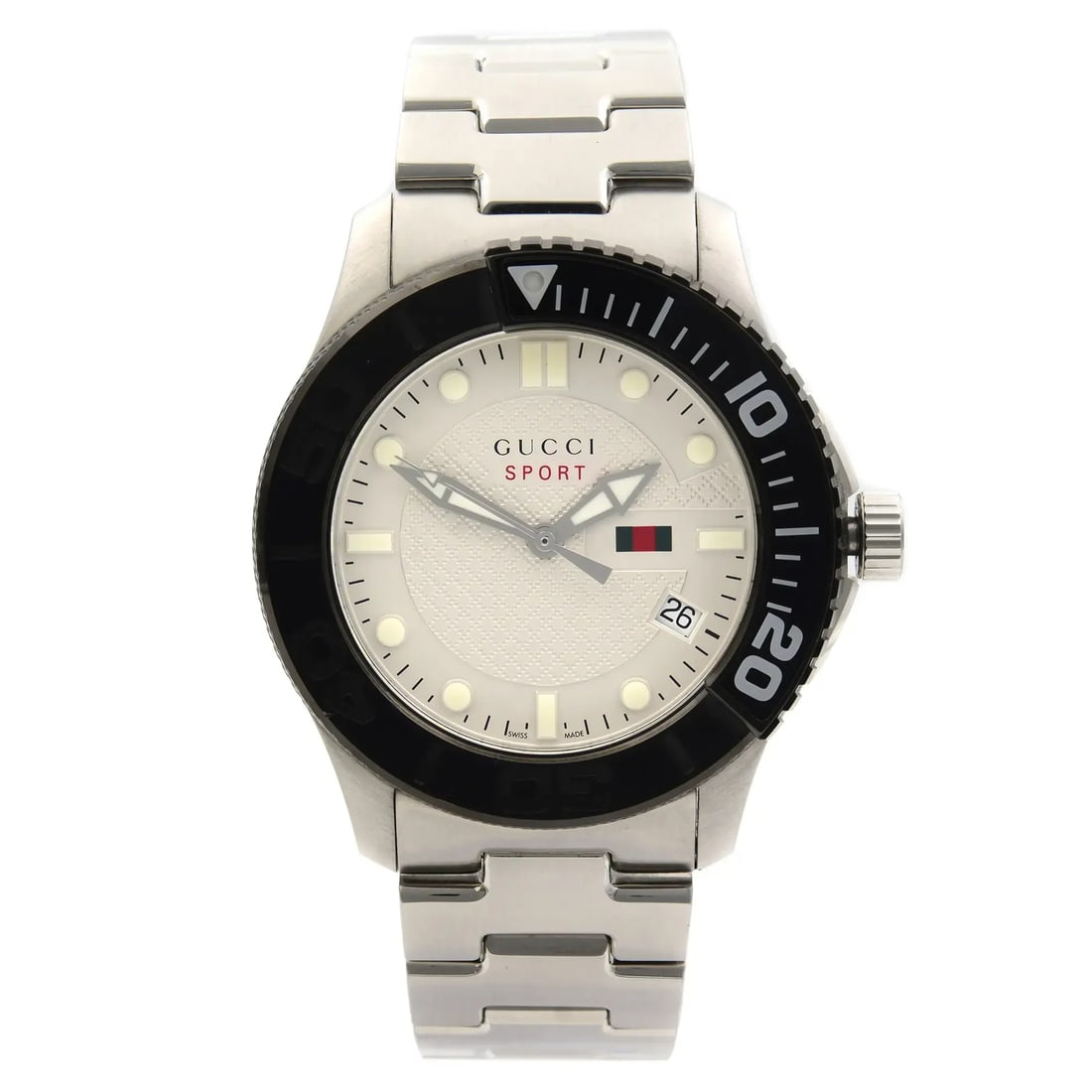 Gucci G-Timeless Sport YA126250 Stainless Steel Quartz Watch (1 of 6)