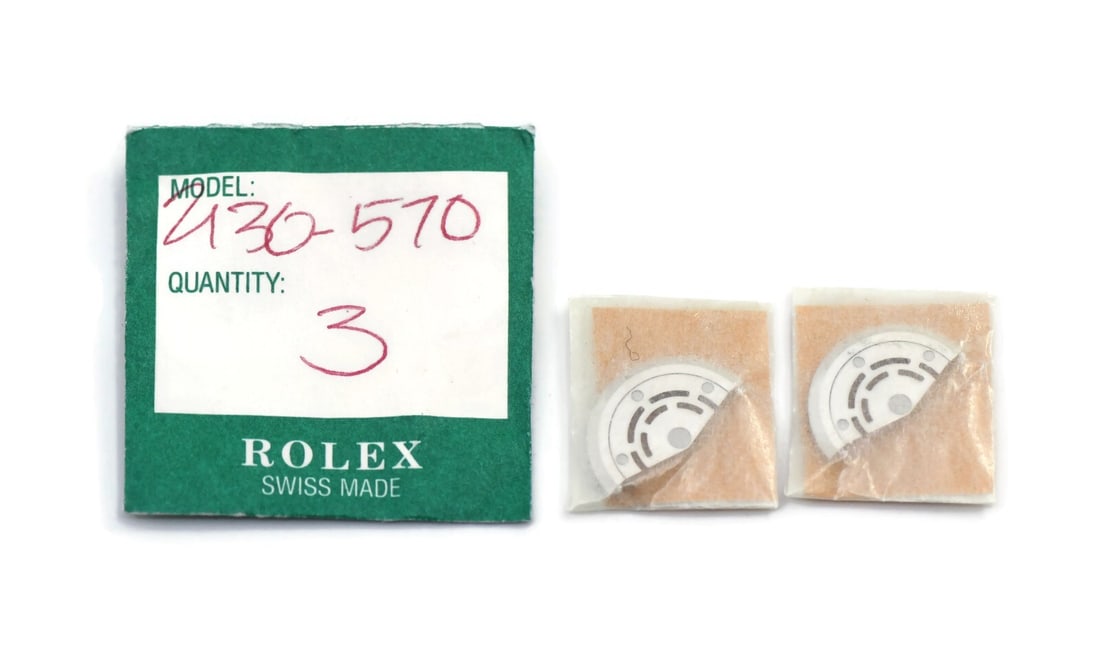 Authentic Rolex Oscillating Weight Rotor Model 2130-570: Authentic Rolex Oscillating Weight Rotor Model 2130-570 This is a genuine pre-owned Rolex oscillating weight rotor, model 2130-570. This rotor is an essential component for Rolex watches, ensuring acc