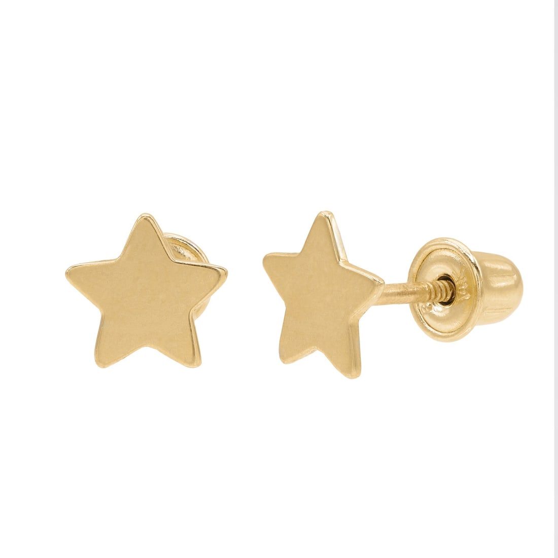 Rachel Koen Tiny Star Stud Earrings 14K Yellow Gold Screw Back: Rachel Koen Tiny Star Stud Earrings 14K Yellow Gold Screw Back Illuminate your everyday style with these Tiny Star Stud Earrings from Rachel Koen. Expertly crafted from highly polished 14K yellow gold