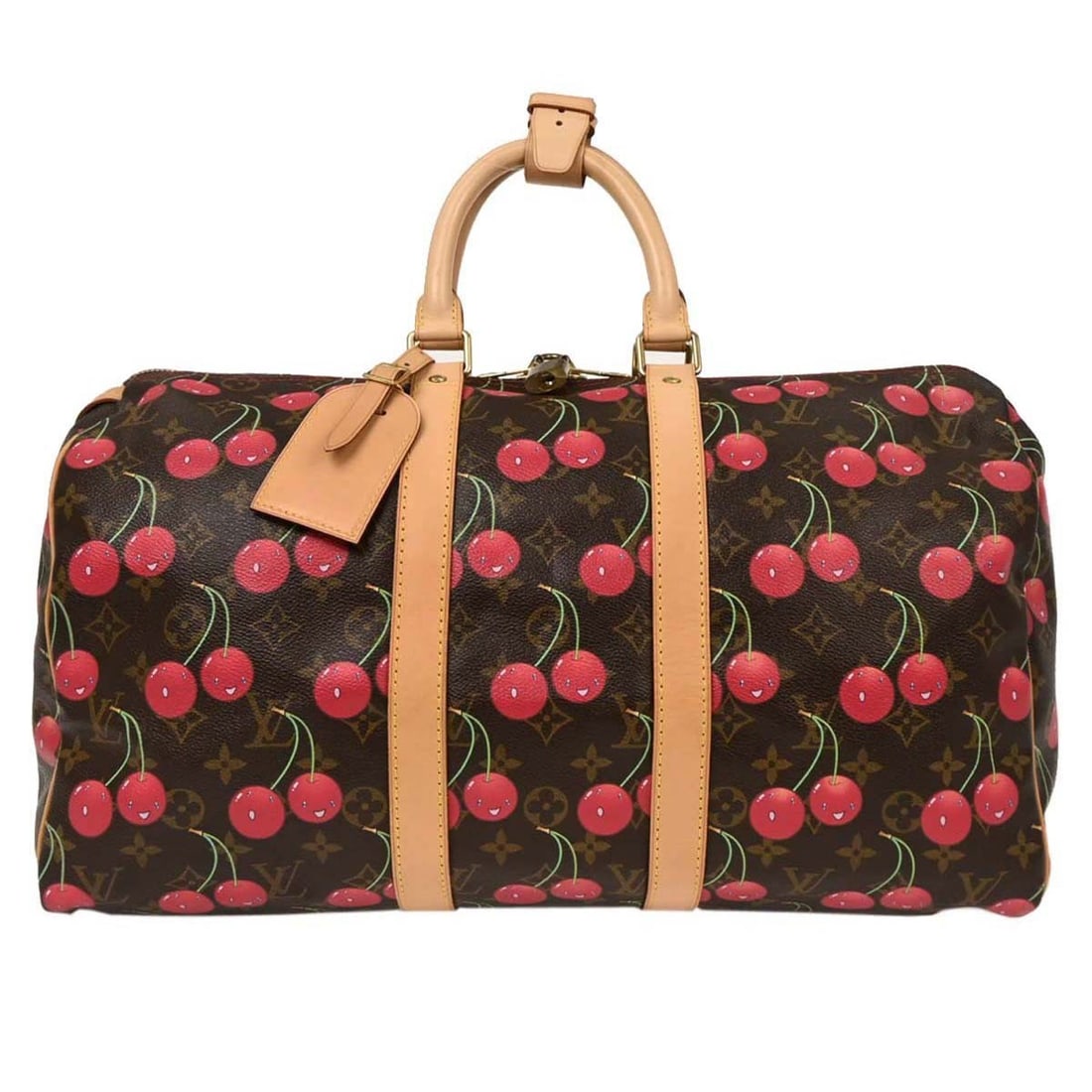 Louis Vuitton Keepall 45 Monogram Duffle Handbag Vintage Travel Bag: Louis Vuitton Keepall 45 Monogram Duffle Handbag Vintage Travel Bag The Louis Vuitton Monogram Cherry Keepall 45 Duffle Handbag is a luxurious travel companion designed for style and functionality. Cr
