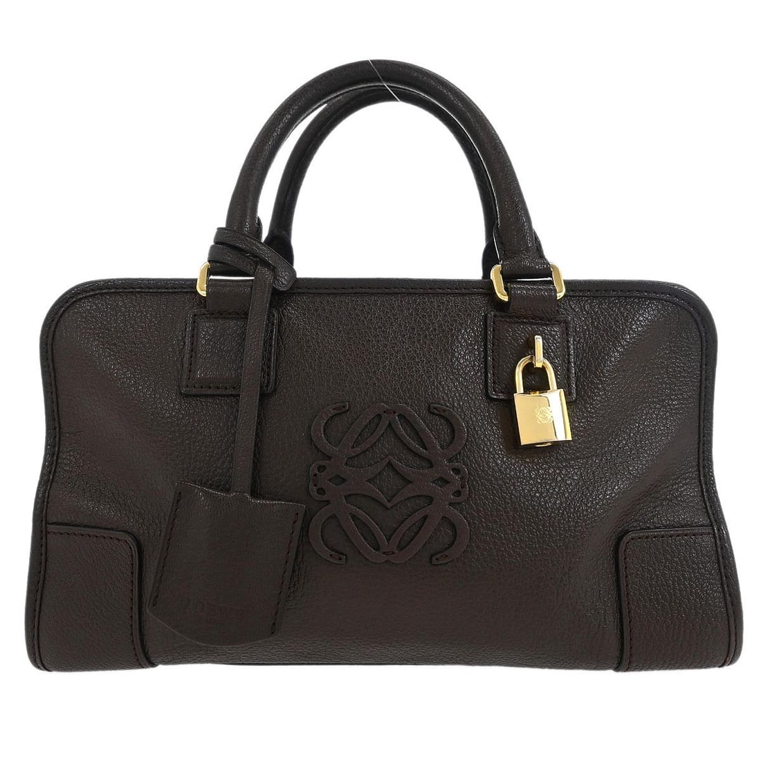 Loewe Amazona 28 Brown Leather Top Handle Handbag (1 of 10)