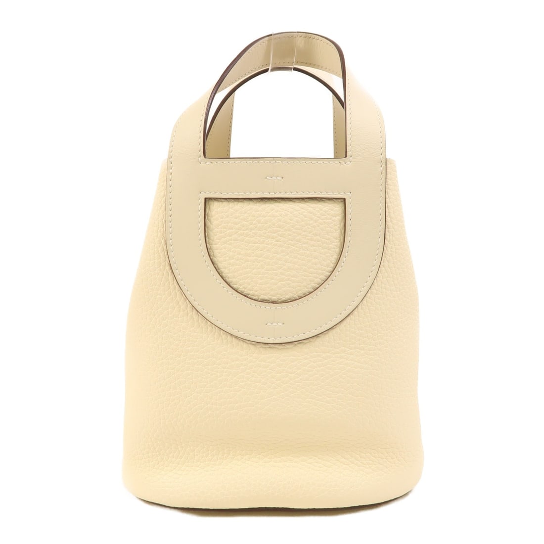 Hermes In The Loop 18 White Clemence Leather Handbag with Palladium Hardware (1 of 14)