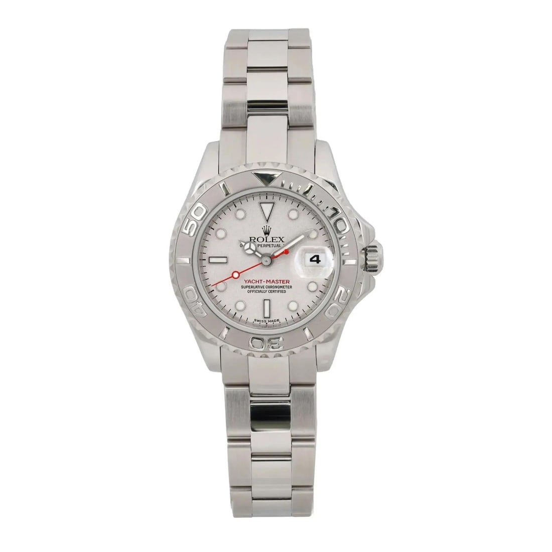 Rolex Yacht-Master 29 Automatic Ladies Watch Silver Dial 169622: Rolex Yacht-Master 29 Automatic Ladies Watch Silver Dial 169622 Discover the elegance of the Rolex Yacht-Master 29, a luxurious ladies' wristwatch that exudes sophistication. Crafted in Switzerland, t