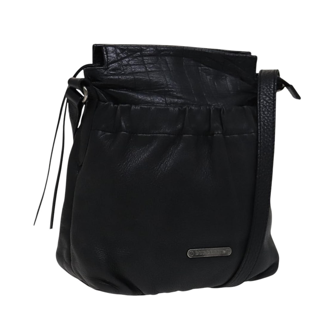 Burberry Vintage Black Shoulder Bag with Crossbody Strap (1 of 1)