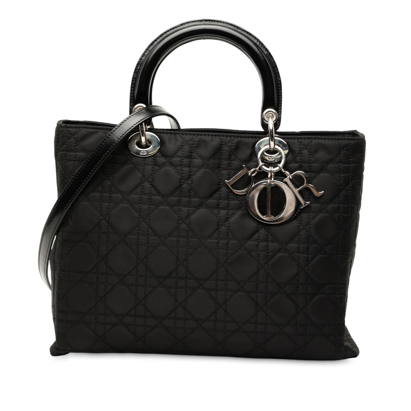 Dior Large Nylon Cannage Lady Dior Black Bag (1 of 7)