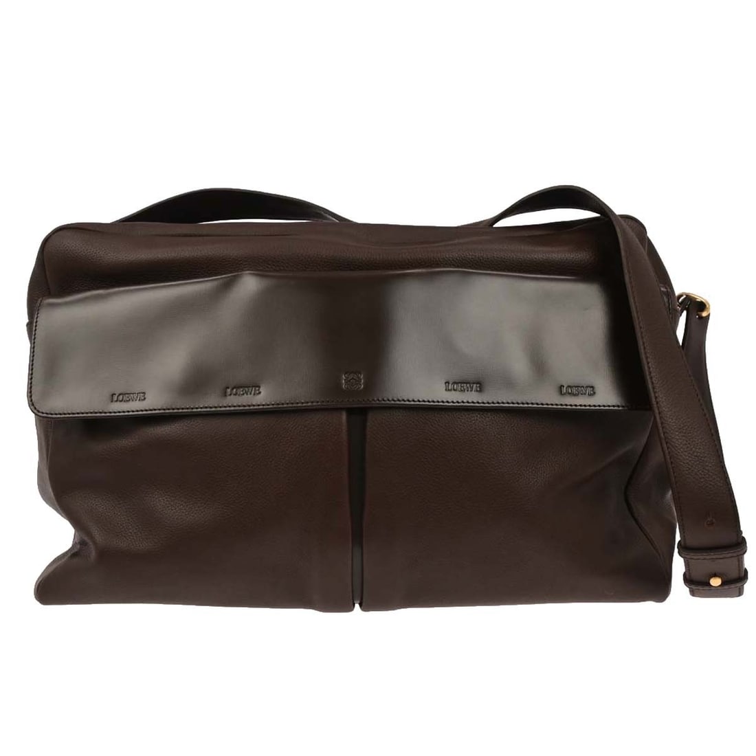Loewe Amazona Extra Large Leather Shoulder Bag in Brown (1 of 11)
