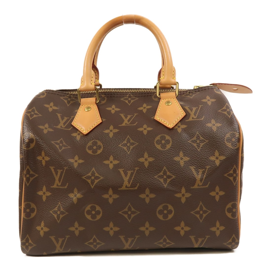 Louis Vuitton Monogram Speedy 25 Brown Canvas Bag with Gold Hardware M41109 (1 of 18)