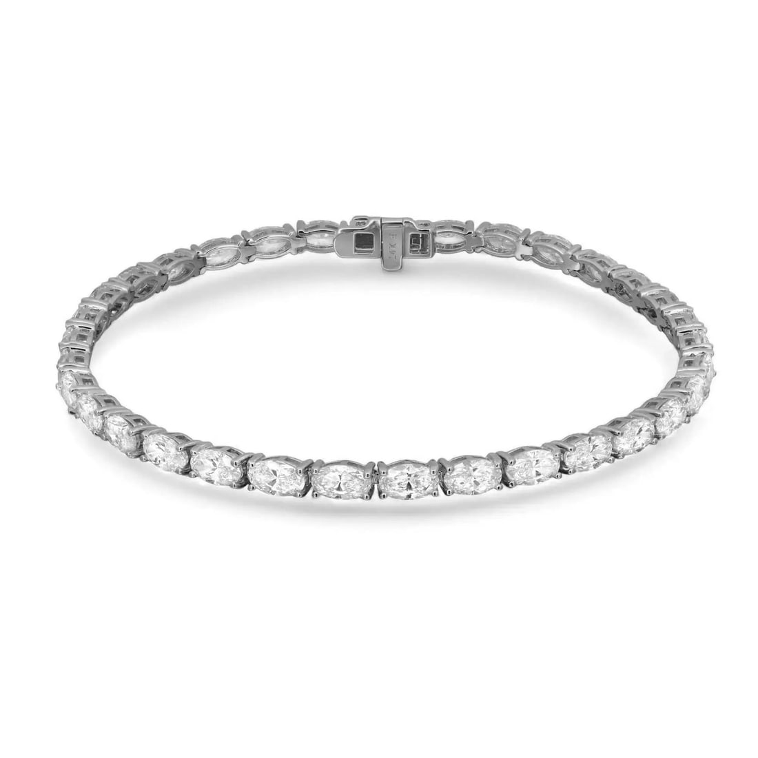 Rachel Koen 14K White Gold Tennis Bracelet 6.63CTW Lab Grown Diamonds (1 of 4)