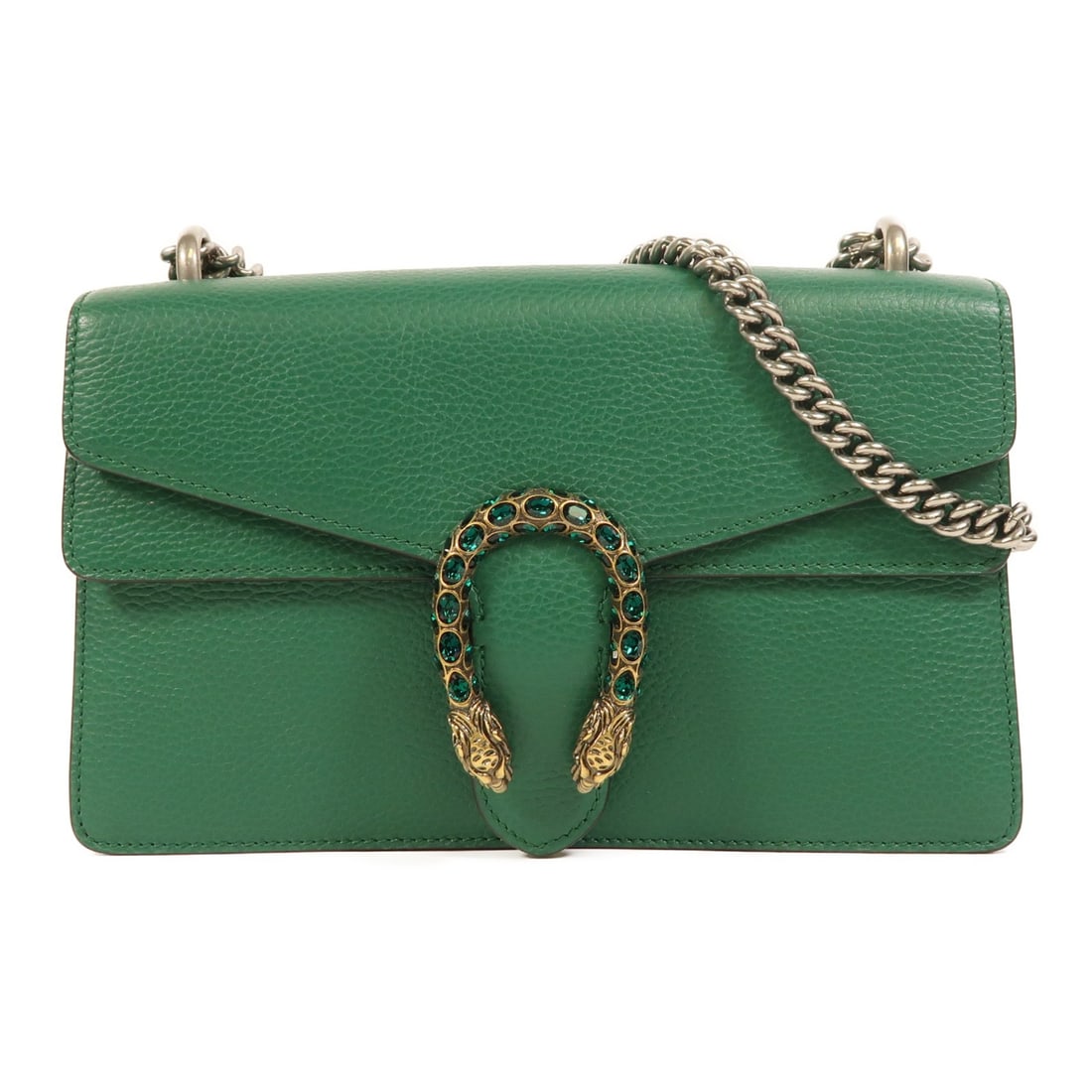 GUCCI Dionysus Chain Shoulder Bag Calfskin Leather Green (1 of 16)