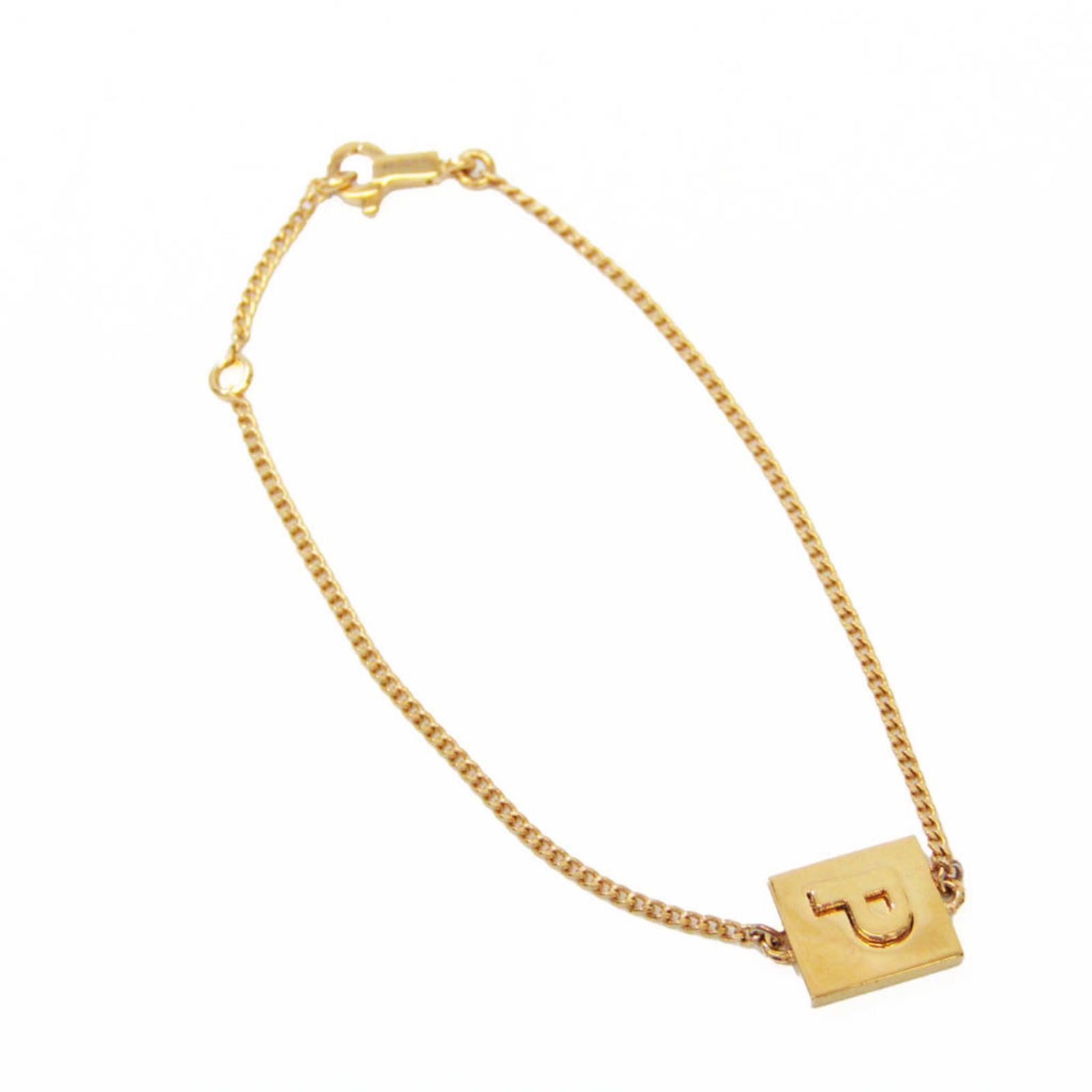 Vintage Celine Gold Bracelet with Triomphe Logo Charms (1 of 1)