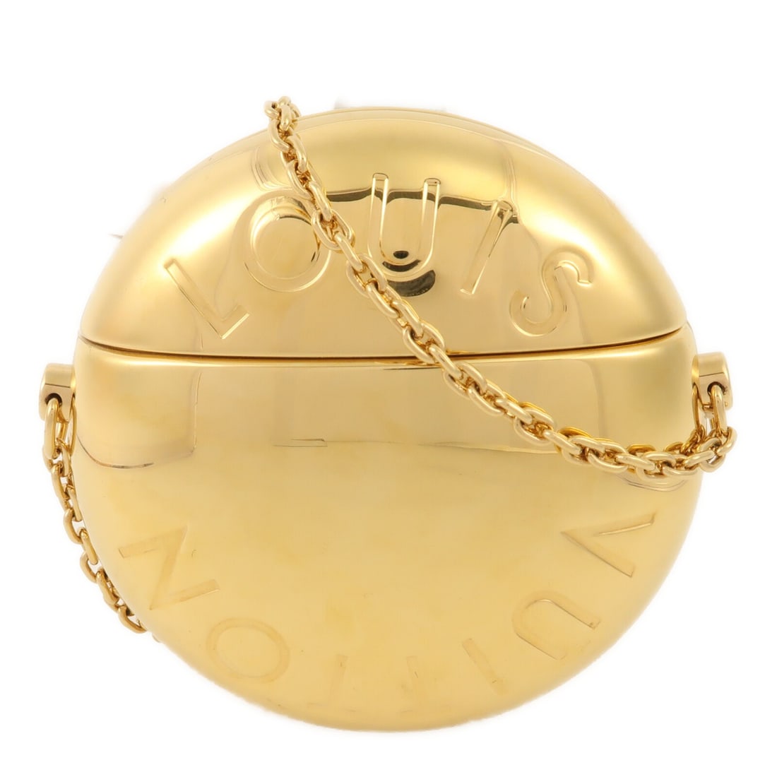 LOUIS VUITTON Gold Airpop Case with Chain for AirPods M01316 (1 of 11)