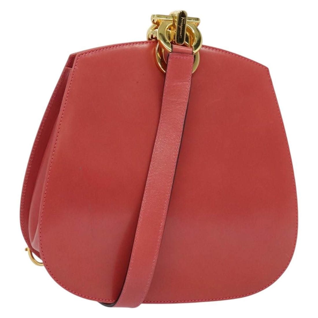Pink Gancini Shoulder Purse by Salvatore Ferragamo (1 of 1)
