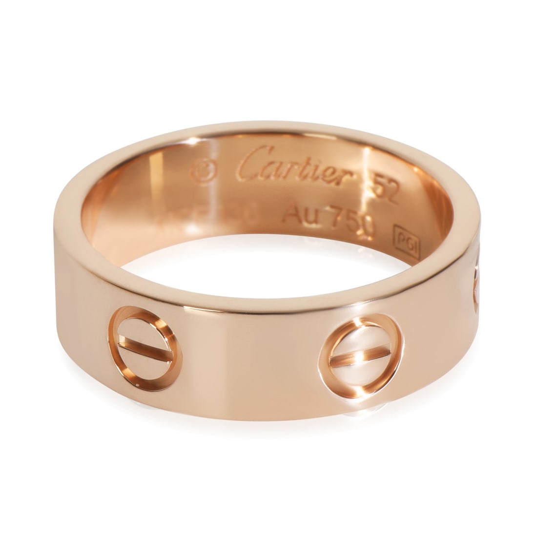 Cartier 18k Rose Gold Love Ring Size 6 Unisex: Cartier 18k Rose Gold Love Ring Size 6 Unisex This exquisite Cartier Love Ring is crafted from luxurious 18k rose gold, offering a beautiful pink hue that complements any style. Designed for unisex we