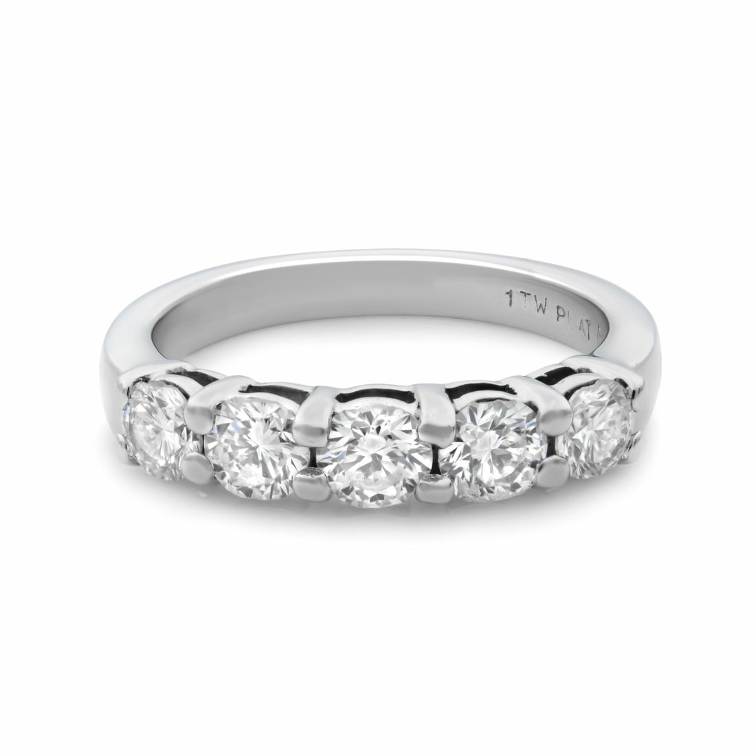 Rachel Koen 1.00ctw Round Diamond Wedding Band Ring Platinum Size 6: Rachel Koen 1.00ctw Round Diamond Wedding Band Ring Platinum Size 6 This exquisite Rachel Koen wedding band ring is designed with elegance and durability in mind. Crafted from high-quality platinum, t