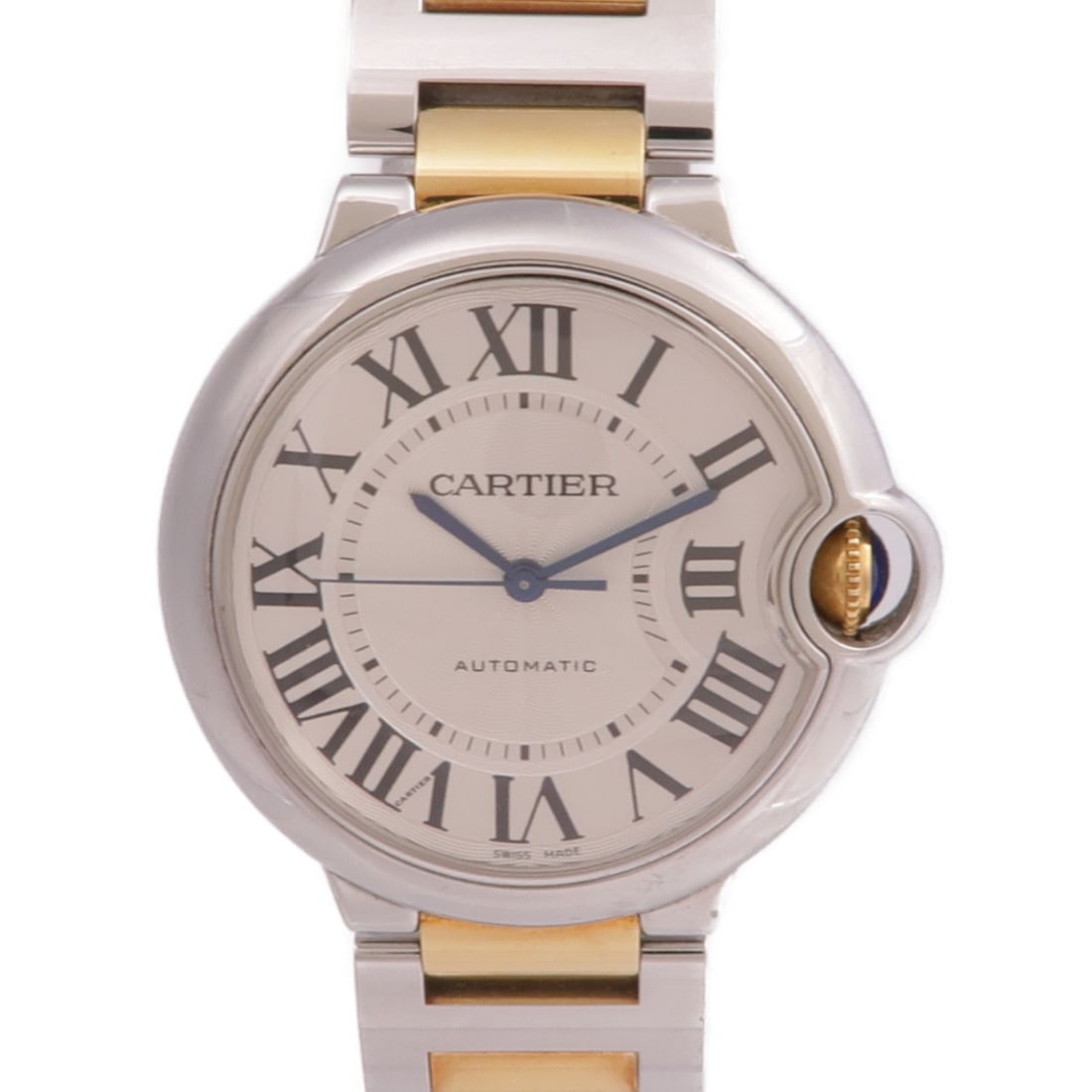 Ballon Bleu Automatic Wristwatch 18K Yellow Gold White Dial by Cartier (1 of 14)
