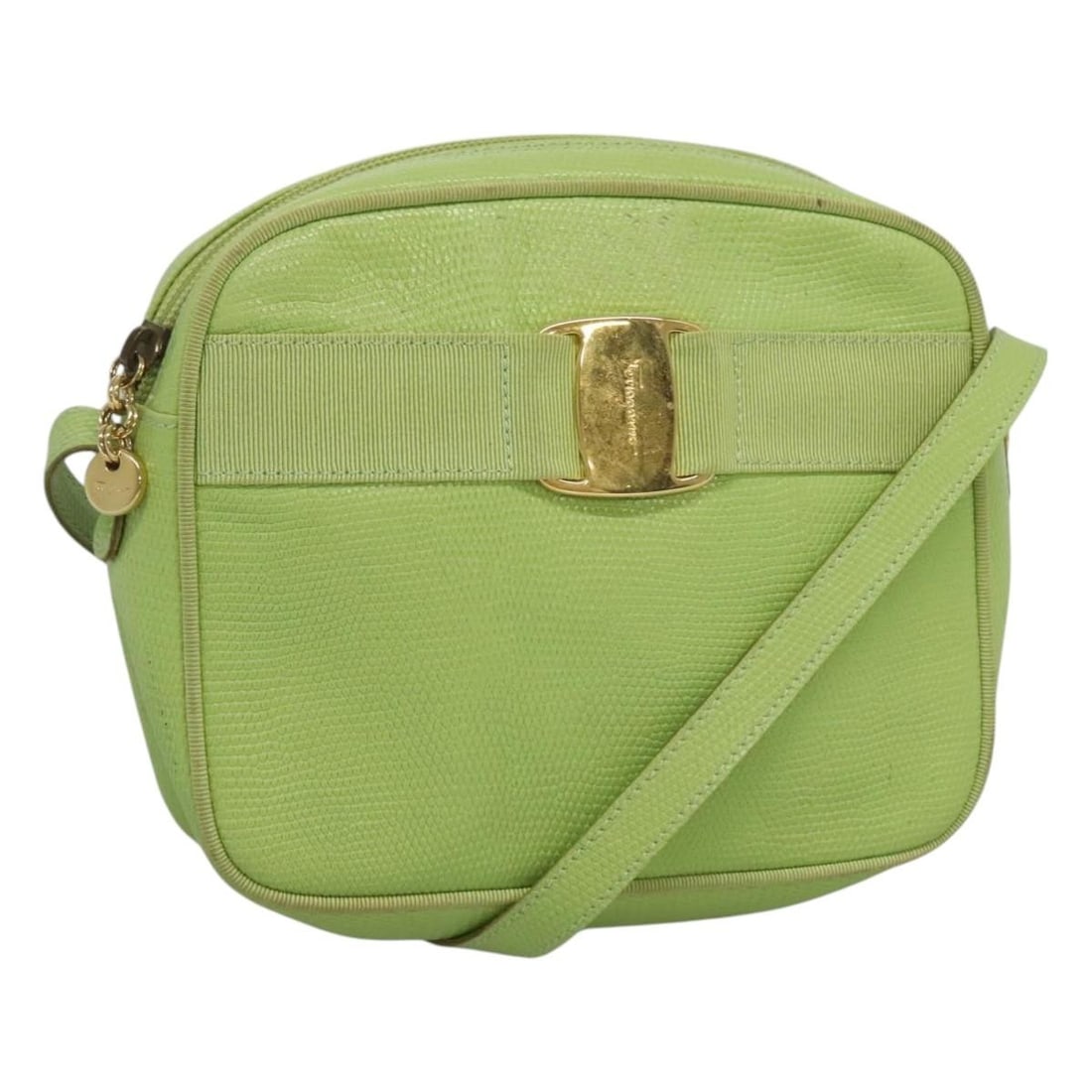 Green Vala Shoulder Bag by Salvatore Ferragamo (1 of 1)
