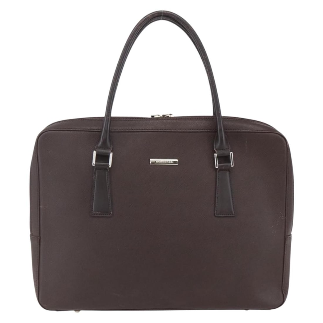 Brown Vintage Burberry Purse Pre-Owned: Brown Vintage Burberry Purse Pre-Owned This vintage Burberry handbag features a classic brown design and is intended for female use. As a pre-owned item, it displays signs of wear including surface ru