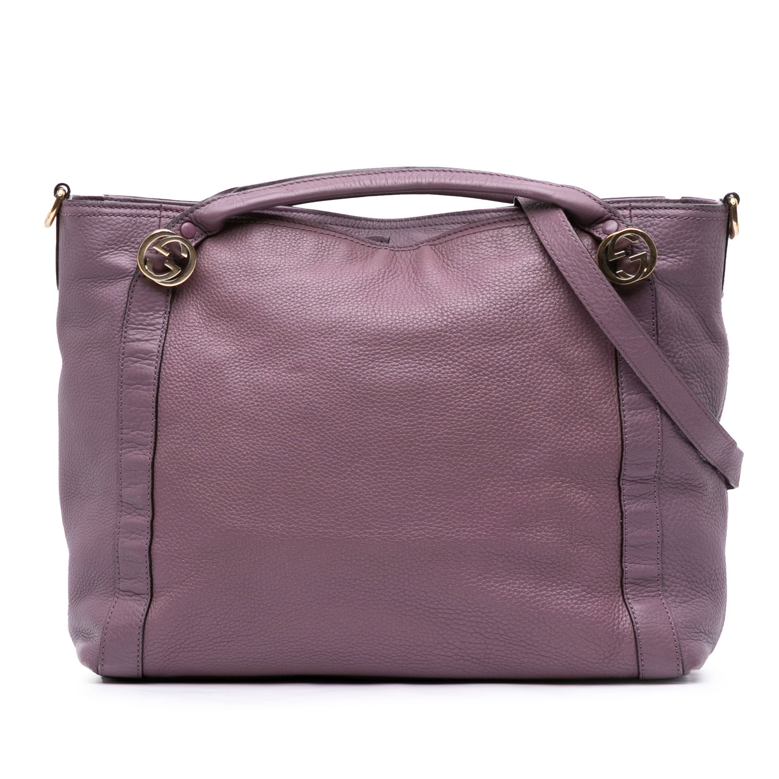 Gucci Medium Miss GG Satchel Leather Bag Purple Italy (1 of 11)