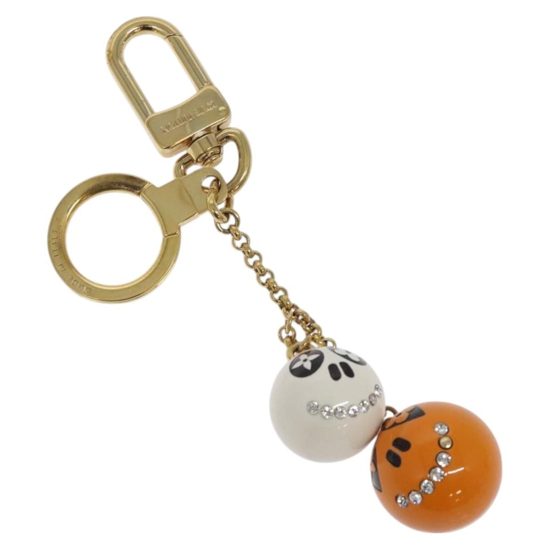 Louis Vuitton Porte Cles Jack & Lucy Key Holder White Orange M65377 Authentic (1 of 5)
