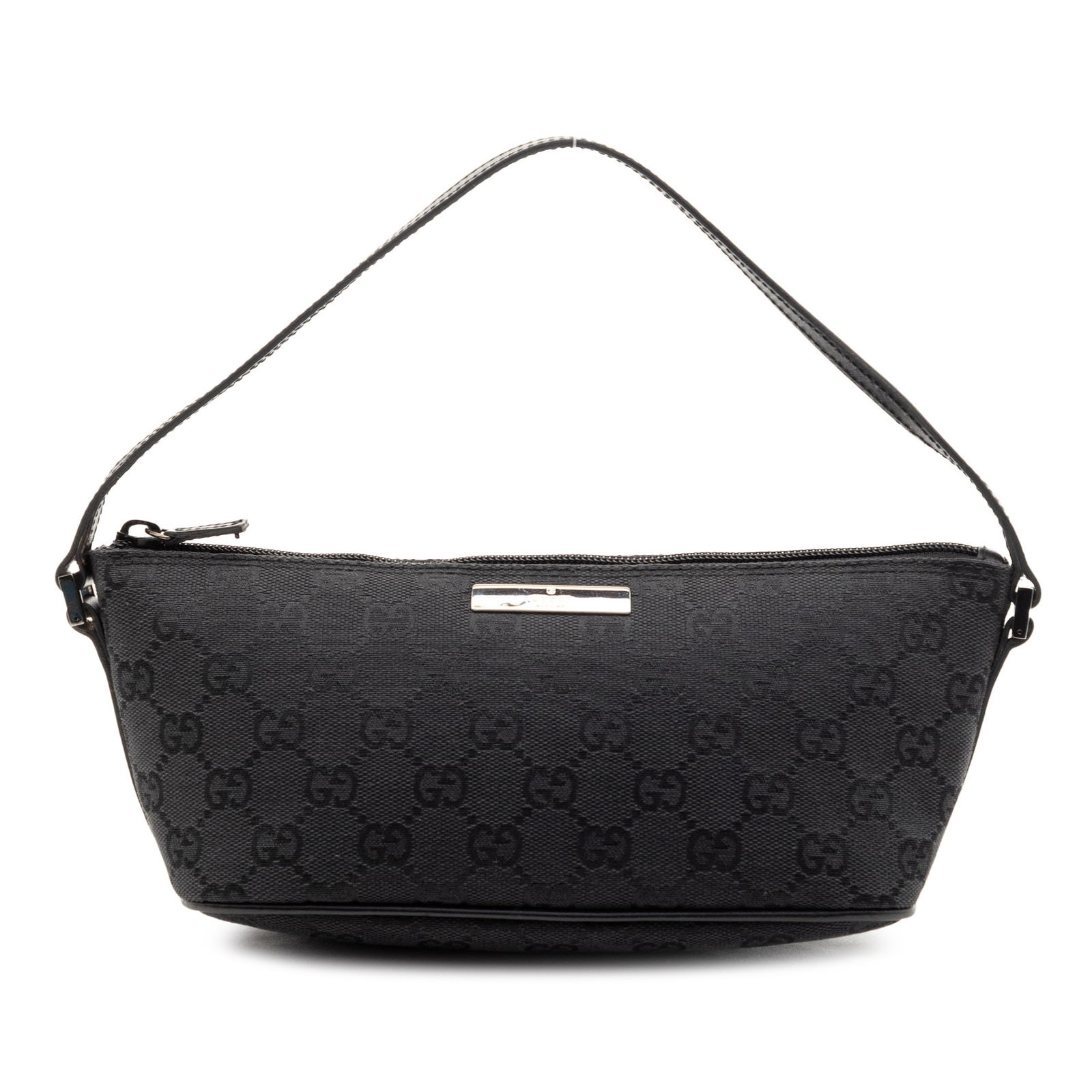 GG Canvas Boat Shoulder Bag with Leather Trim by Gucci (1 of 7)