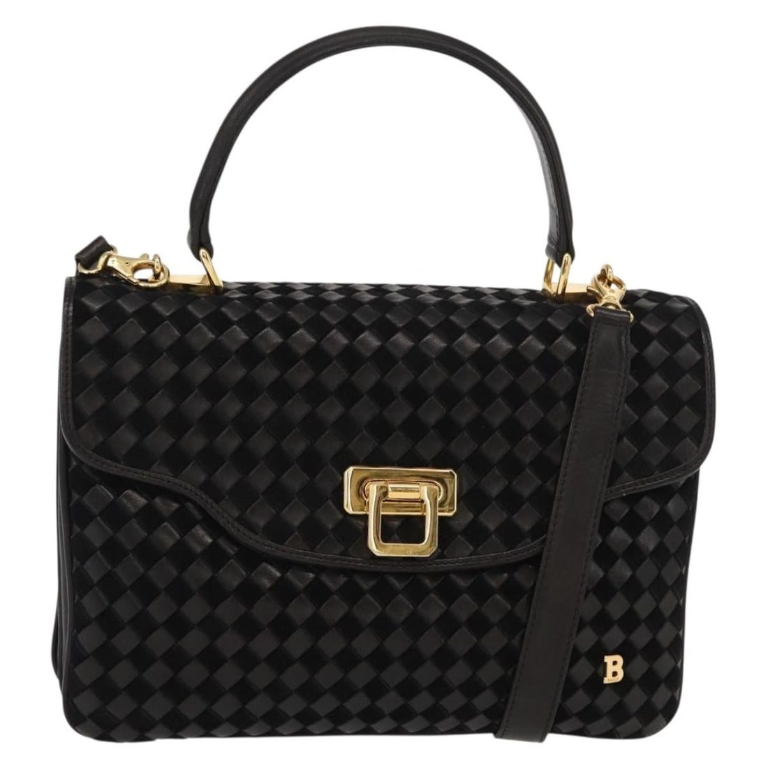 BALLY Leather Hand Bag Black Gold Auth 154727 Italy: BALLY Leather Hand Bag Black Gold Auth 154727 Italy This BALLY handbag combines elegant black leather with striking gold accents, making it a stylish accessory for any occasion. Crafted in Italy, this