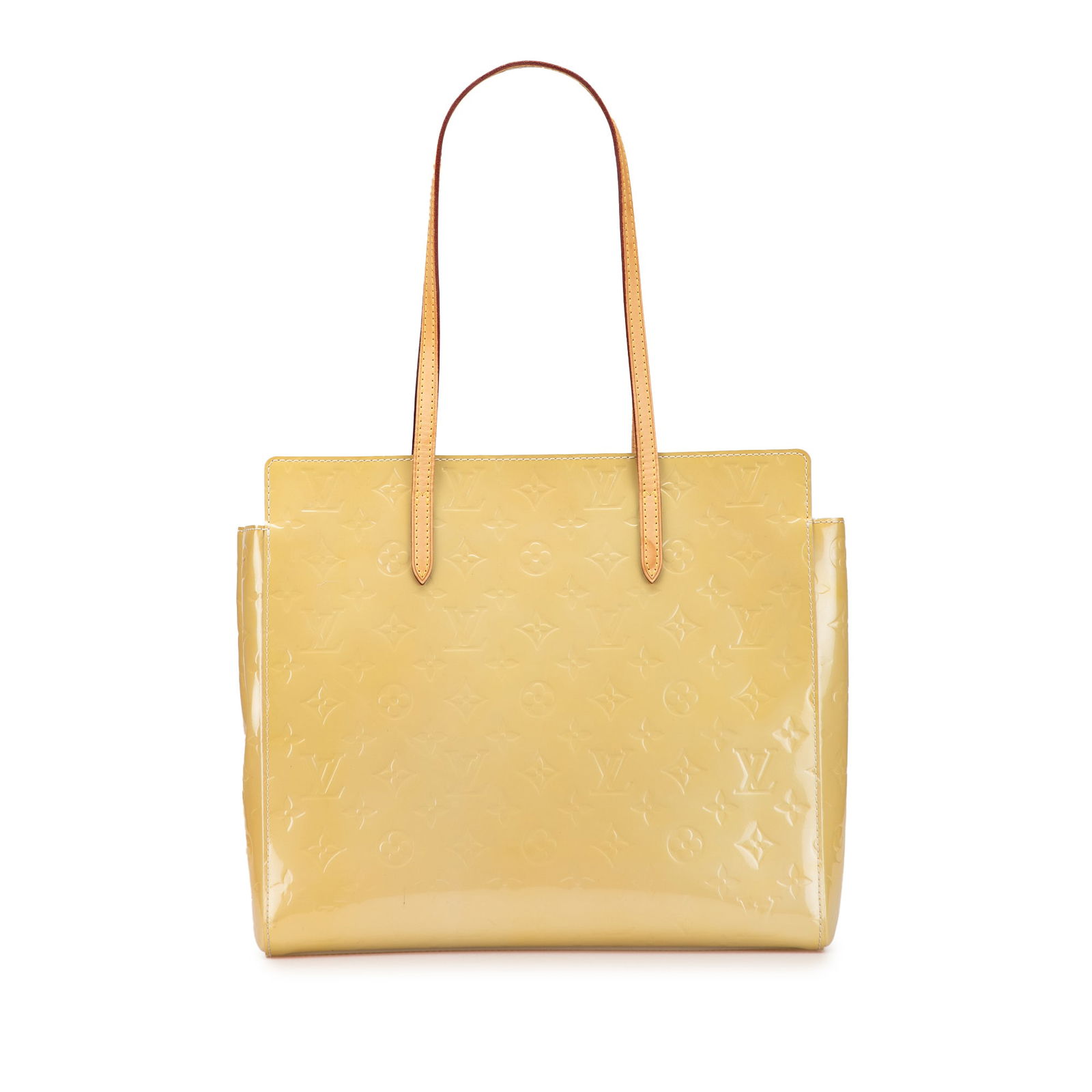 Louis Vuitton Monogram Vernis Catalina East West Leather Bag: Louis Vuitton Monogram Vernis Catalina East West Leather Bag The Louis Vuitton Monogram Vernis Catalina East West is a stylish and functional handbag crafted from vernis leather in a rich brown hue. I