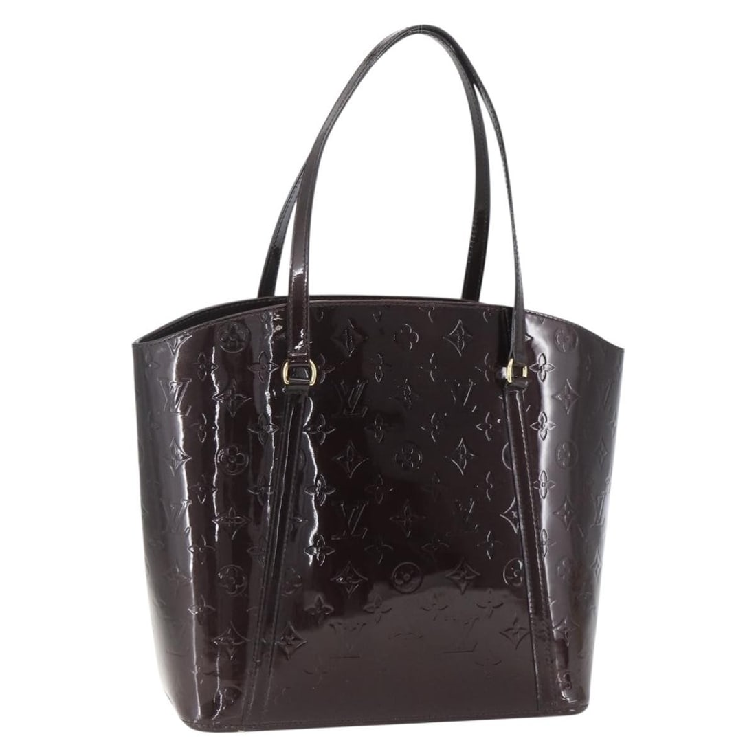 Avalon Burgundy Handbag by Louis Vuitton: Avalon Burgundy Handbag by Louis Vuitton This pre-owned Louis Vuitton Avalon handbag comes in a burgundy color and is designed for women. The bag shows significant signs of wear, including rubbing, su