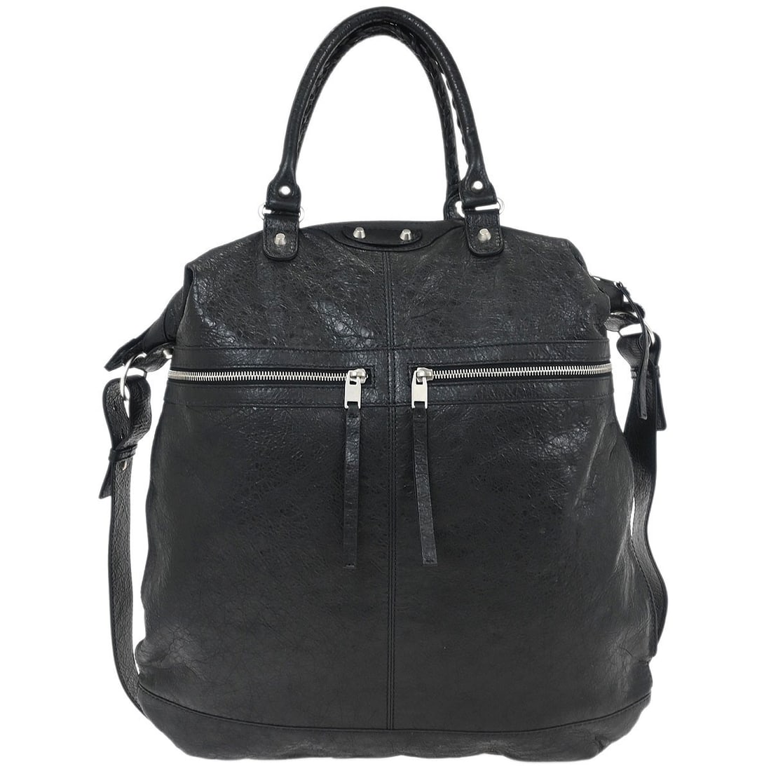 Balenciaga Black Lambskin Classic Square Shoulder Bag 340692.1000.H.002123 (1 of 10)