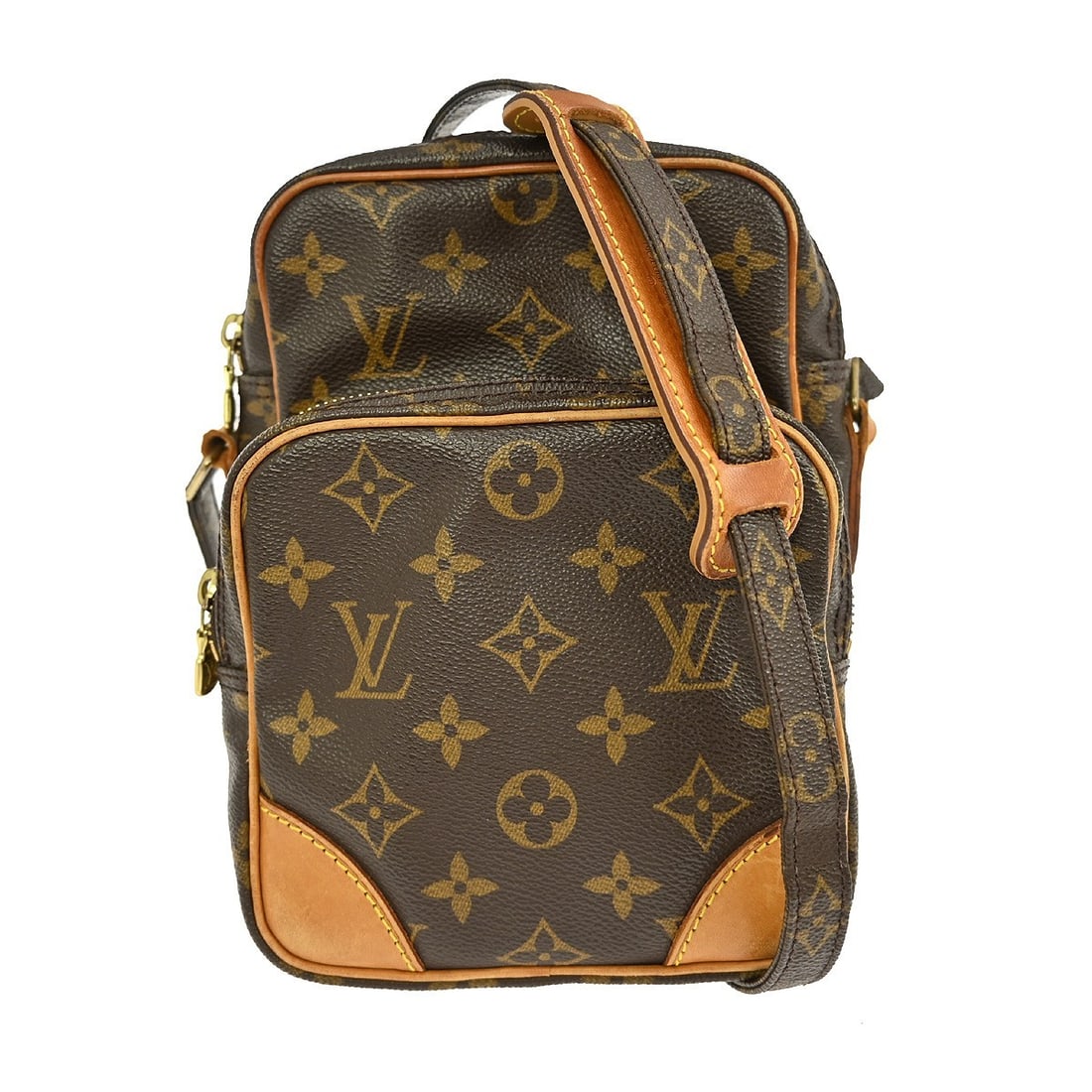 Louis Vuitton Monogram Amazon Crossbody Bag M45236 Vintage: Louis Vuitton Monogram Amazon Crossbody Bag M45236 Vintage This authentic Louis Vuitton Monogram Amazon Crossbody Bag is a stylish and functional accessory, perfect for everyday use. Crafted from dura