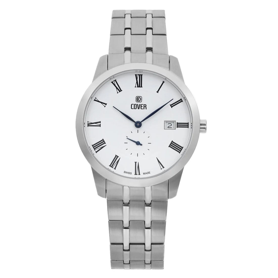COVER Nobila Gent 40mm Gray Stainless Steel Quartz Watch: COVER Nobila Gent 40mm Gray Stainless Steel Quartz Watch Discover the elegance of the COVER Nobila Gent 40mm wristwatch, designed for casual wear. This sophisticated timepiece features a striking whit