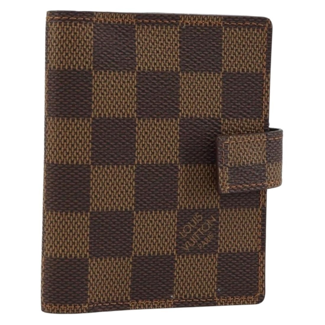 Louis Vuitton Damier Ebene Mini Agenda R20705 Canvas Day Planner with Dust Bag: Louis Vuitton Damier Ebene Mini Agenda R20705 Canvas Day Planner with Dust Bag This is a Louis Vuitton Damier Ebene Agenda Mini Day Planner Cover crafted from signature Damier Ebene canvas. The compac