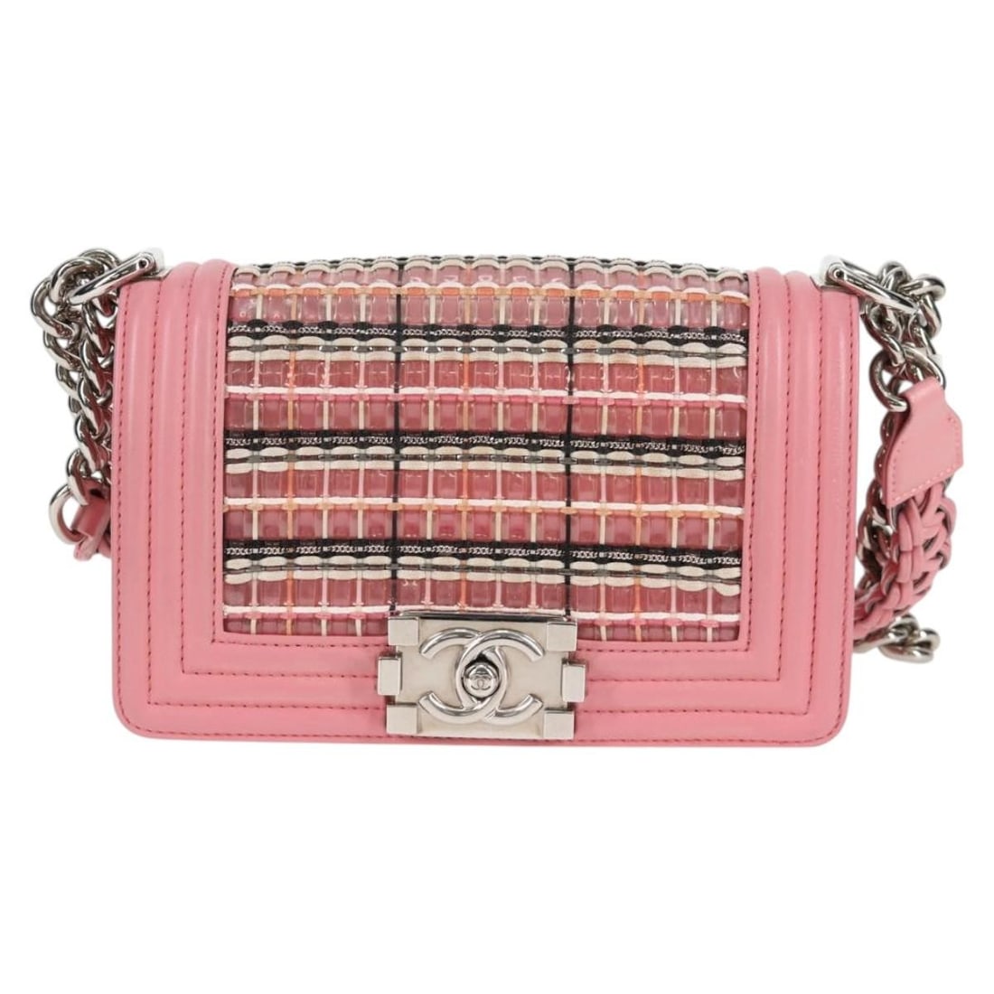 Chanel Boy Small Pink Flap Shoulder Bag (1 of 2)