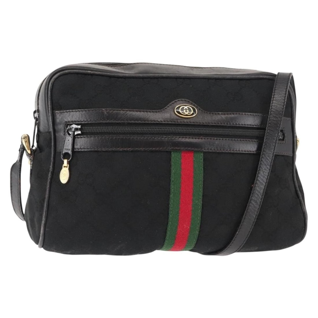 Black Gucci Ophidia Pre-Owned Shoulder Purse (1 of 1)