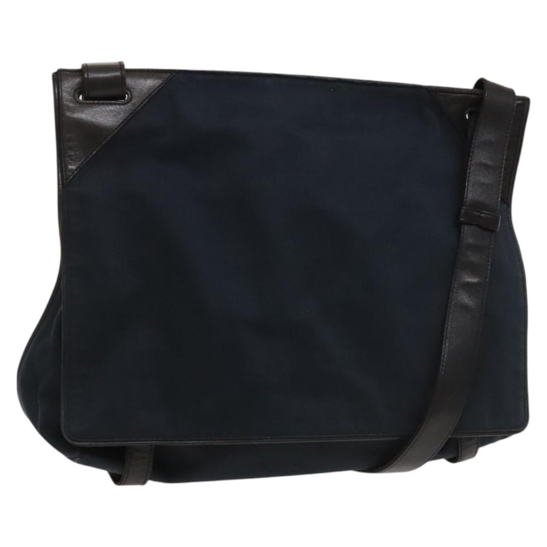 Navy Vintage Flap Shoulder Purse by Bottega Veneta (1 of 1)