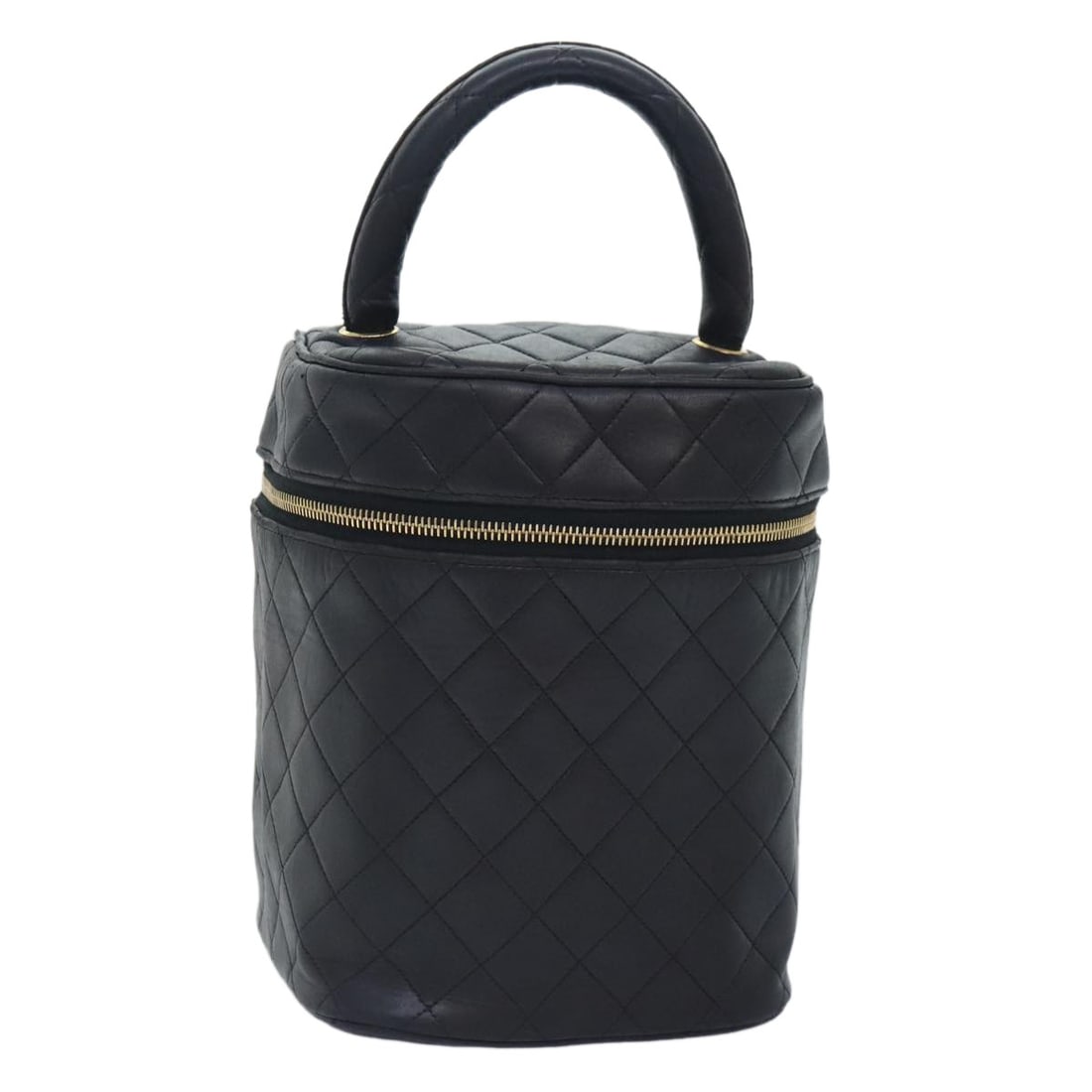 Black Vanity Bag by Chanel with Top Handle (1 of 1)