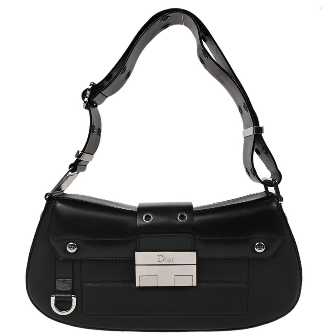 Dior Black Leather Street Chic Columbus Shoulder Bag MA-0022 (1 of 9)