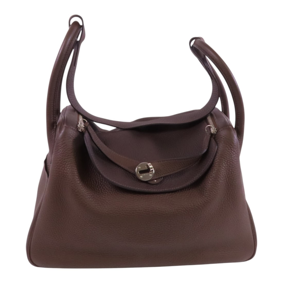 HERMES Lindy 34 Shoulder Bag Cafe Brown Clemence Leather (1 of 15)